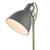 Dar Lighting Frederick Dark Grey with Satin Chrome Adjustable Table Lamp