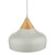 Dar Lighting Gaucho Grey with Wood Effect Pendant Light