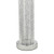 Dar Lighting Lazio Silver Twisted Rod with Grey Satin Fabric Shade Table Lamp