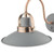 Dar Lighting Liden Matt Grey Graphite with Copper Detail Wall Light