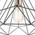 Dar Lighting Sword Matt Black and Copper Pendant Light