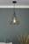 Dar Lighting Sword Matt Black and Copper Pendant Light