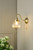 Dar Lighting Tamara Antique Brass with Clear Ribbed Glass Wall Light