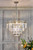 Dar Lighting Vyana 4 Light Polished Nickel and Crystal Pendant Light