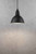 Trude Black with Black Shade Pendant Light