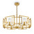 Maytoni Bowi 6 Light Gold and Smoked Glass Pendant Light