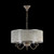 Maytoni Cable 3 Light Antique Bronze with Organza Shade Pendant Light