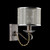 Maytoni Cable Antique Bronze with Organza Shade Wall Light