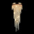 Maytoni Cascade 12 Light Antique Gold and Brass Crystal Ceiling Light