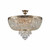 Maytoni Palace 6 Light Brass and Crystal Ceiling Light