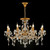 Maytoni Sevilla 8 Light Gold and Crystal Ceiling Light