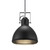 Aslak Black with Adjustable Shade Pendant Light