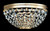 Maytoni Ottilia 2 Light Gold and Crystal Wall Light