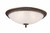 Maytoni Pascal 4 Light Antique Brass with Etched Glass Diffuser Flush Ceiling Light