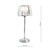 Capri Small Polished Chrome With Crystal Glass Shade Table Lamp