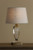 Carson Small Antique Brass & Crystal Base Only Table Lamp