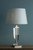 Carson Extra-Large Polished Nickel & Crystal Base Only Table Lamp