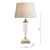 Carson Large Polished Nickel & Crystal Base Only Table Lamp