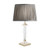 Carson Large Polished Nickel & Crystal Base Only Table Lamp