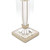 Carson Small Polished Nickel & Crystal Base Only Table Lamp