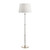 Laura Ashley Louis Twisted Glass Polished Nickel Column Base Only Floor Lamp