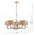 Mulroy 5 Light Antler with Shades Chandelier