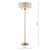 Sorrento 3 Light Antique Brass with Ivory Shade Floor Lamp
