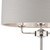 Laura Ashley Sorrento 3 Light Polished Nickel with Silver Shade Floor Lamp