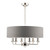 Laura Ashley Sorrento 6 Light Polished Nickel Armed Fitting with Charcoal Shade Ceiling Light