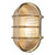 Admiral Large Oval Bulkhead Brass IP64 Wall Light