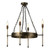 DURRELL 4 Light Antique Brass Pendant Light