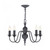 FLEMISH 5 Light Smoke Blue Pendant Light