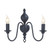 David Hunt FLEMISH 2 Light Smoke Blue Wall Light 