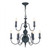 David Hunt FLEMISH 9 Light Smoke Blue Pendant Light 