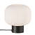 Milford Black with Opal White Glass Table Lamp