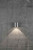 Canto 2 LED IP44 Up/Down Stainless Steel with Clear Glass Wall Light