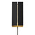 Nordlux Curtiz Black with Gold Reflector Square Wall Light