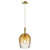 Nordlux Uma 18 Black With Amber Glass Single Pendant Light