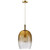 Nordlux Uma 23 Black With Amber Glass Single Pendant Light