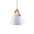 Strap 16 White with Brown Leather Strap Detail Pendant Light