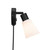 Nordlux Cole Black With Opal Glass Wall Light