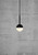 Nordlux Contina Black WIth Opal Glass Single Pendant Light