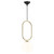 DFTP Shapes 22 Brass With White Opal Glass Pendant Light