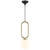 DFTP Shapes 27 Brass With White Opal Glass Pendant Light