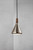 DFTP Nori 18 Brushed Steel With Wood Pendant Light