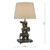 Dar Lighting Alina Elephant Antique Bronze with Shade Table Lamp