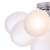 Dar Lighting Bubbles 4 Light Polished Chrome with Frosted Glass Flush Ceiling Light