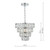 Dar Lighting Cerys Polished Chrome and Crystal Single Pendant Light