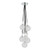 Dar Lighting Elpis 7 Light Polished Chrome and Opal Glass Cluster Pendant