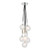 Dar Lighting Elpis 7 Light Polished Chrome and Opal Glass Cluster Pendant